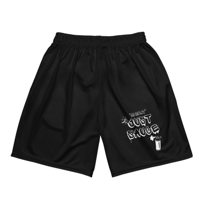 Urban Tag Unisex Mesh Shorts - Black