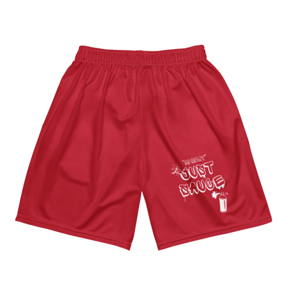 Urban Tag Unisex Mesh Shorts - Red