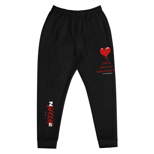 Shakespearean Love X Nsecure Unisex Joggers - Red/Black