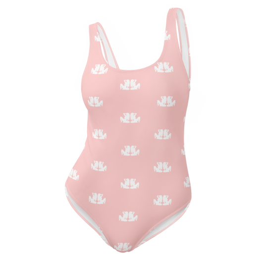 Monogram One-Piece Swimsuit - Cosmo pink