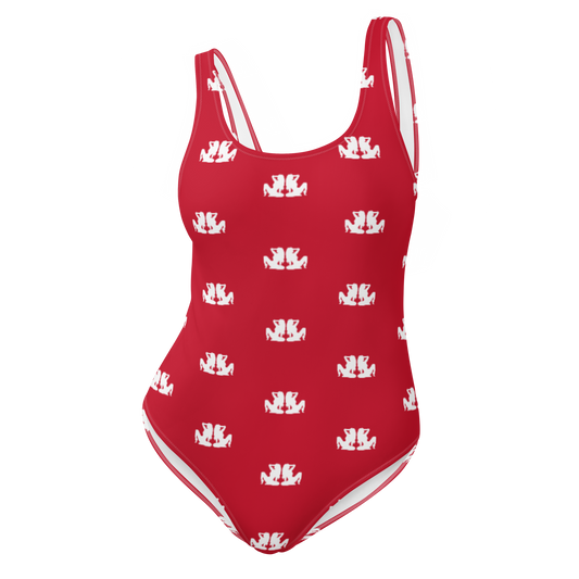 Monogram One-Piece Swimsuit - Lifeguard Red
