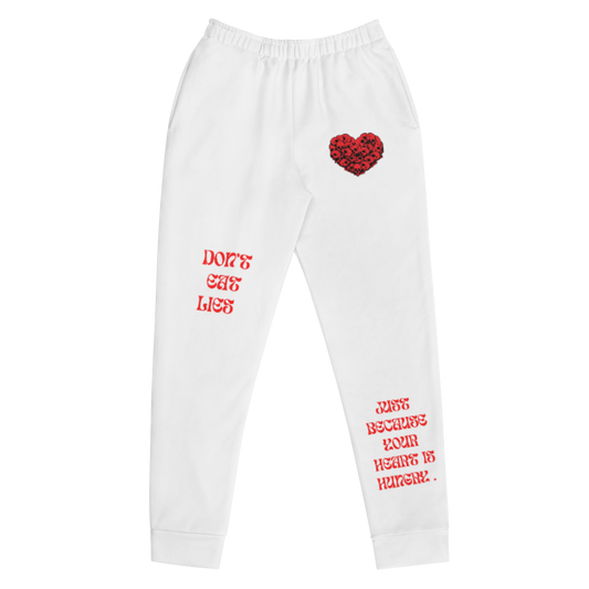 Hungry Heart Joggers - White